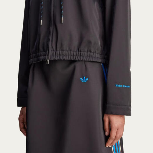 阿迪达斯 （adidas）女子连帽复古风休闲潮流时尚简约百搭运动夹克 JW1110 XS