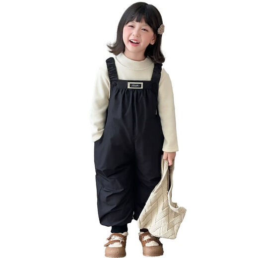 G.DUCKKIDS Little Yellow Duck Children's Clothing Children's Down Pants Girls' Pants Winter White Duck Down Thickened Overalls Cold Resistant Warm Trousers Gray 120 Recommended 110-120cm6-7 years old