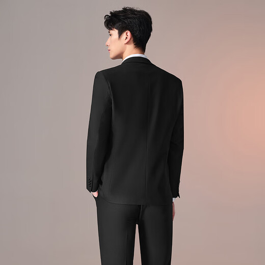 HLA Heilan Home Suit Suit Men's Quality Gentleman Business Wedding Suit Suit Men's HTXAD3W017A Black 17 (suit + trousers) XL 175/96B recommended 138~150Jin Jin equals 0.5 kg