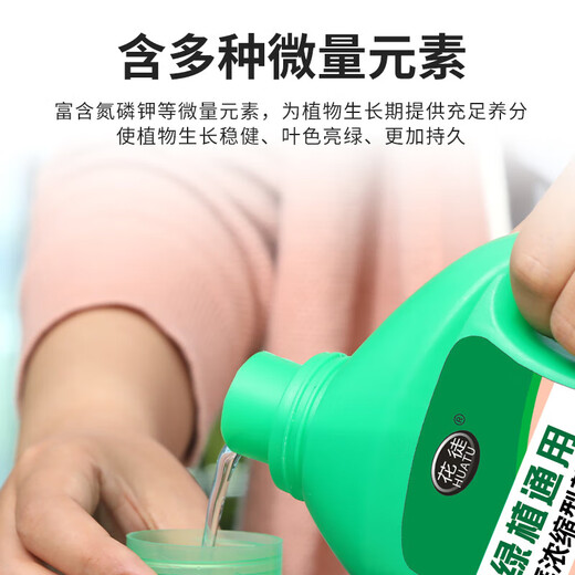 Plant universal nutrient solution for household flowers, green dill, rich bamboo, hydroponic potted money tree liquid flower fertilizer, universal special concentrated nutrient solution 500ML*1 bottle