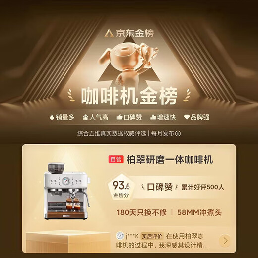 Petrus Italienische Kaffeemaschine Volltemi-automatische Haushaltsmilch-Schaummaschine Schleifmaschine kleiner Doppelpumpen Doppelgriff PE3899 STARLIGHT MEALSALZE WHITE [Eine große Überraschungsanfrage]