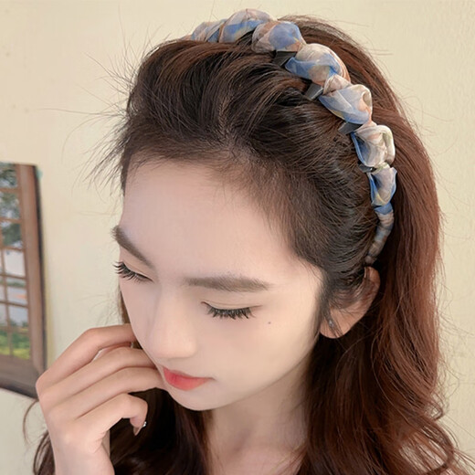 Jiaoxuefei sweet wavy high headbands 2 pack hair accessories face wash hair headband with teeth anti-slip women's new style