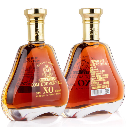 蒙特斯伯爵法国酒庄白兰地XO 700ml 40度 法国原瓶原装进口 正品洋酒送礼 蒙特斯伯爵珍藏XO 700mL 1瓶 配礼盒