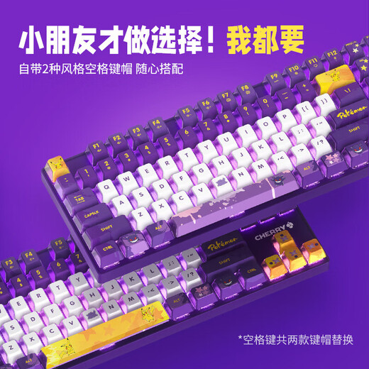 Cherry Cherry MX8.2 Xaga Obsidian Serie Wireless Bluetooth Drei-Mode-E-Sport-Mechanik-Tastatur RGB Light Effect drei Xaga-Meteor Silberwellen-Export-Waffenbox
