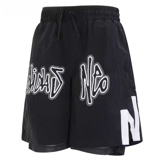 Adidas Men's Men's Summer Workswear Style Loose Sports and Casual Woven Pocket Shorts HC9737 Flagship officiel authentique IP4956 Black Small Letters XL