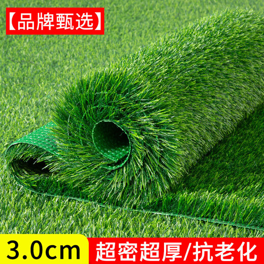 Fake lawn, simulated turf, green carpet, outdoor artificial plastic, artificial bionic outdoor insulation fence, 2.5 cm thickened spring grass, 3 meters wide*3 meters long