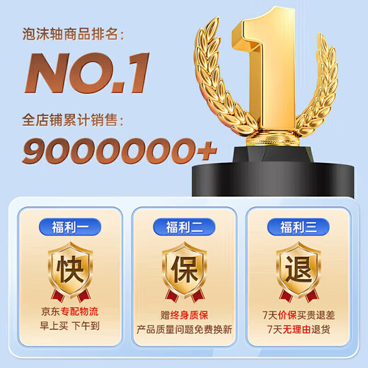 李宁（LI-NING）泡沫轴滚轴健身放松肌肉瑜伽柱狼牙棒瑜伽器材小腿部按摩器滚筒