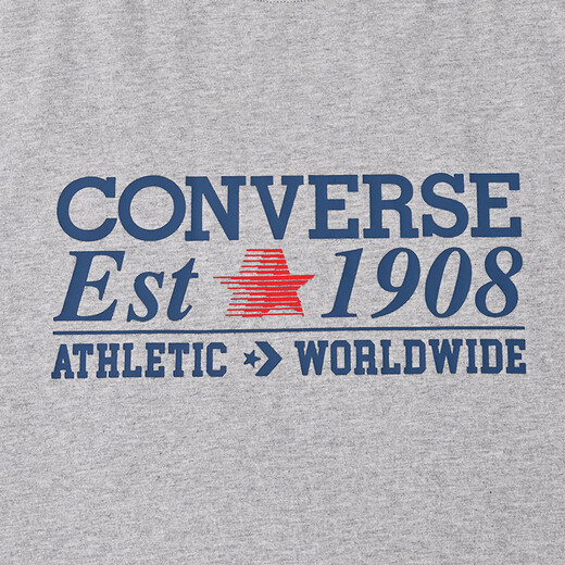 
Converse classic round neck T-shirt 2024 new summer couple casual sports short sleeves 10027229-A02 MCH687-GHG S /165