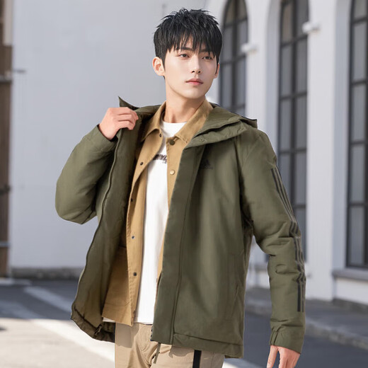 阿迪达斯（adidas）官方舰店男装套装 2025夏季新款御寒保暖棉服 加绒针织长裤2件套 IV9230+IB4023 L【175-180cm/150-160斤】
