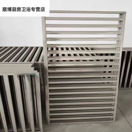 温诗欧冰箱分隔板冰箱不锈钢隔板冷藏柜置物架货柜篦子货架方形蒸柜蒸架 16853cm加厚8个卡扣