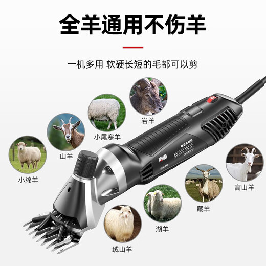 羊牌质造电动羊毛剪电推子专用剪刀剃毛机宠物理毛发大功率剪羊毛神器 锂电便携款2电1充11980Wa/6档调