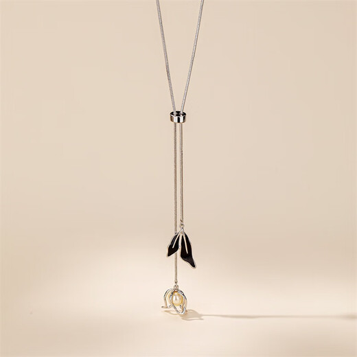 Qlady sweater chain light luxury high-end sweater necklace long style elegant high-end 2025 new pendant accessories fashionable and versatile