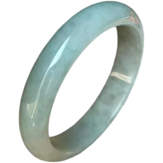Hotan Jade Bracelet Jade Color Jurchen Bracelet Fidelity Wangfu Real Bracelet Light Green Stone Piaohua 58 Suitable for 105-120 Jin Jin equals 0.5 kg