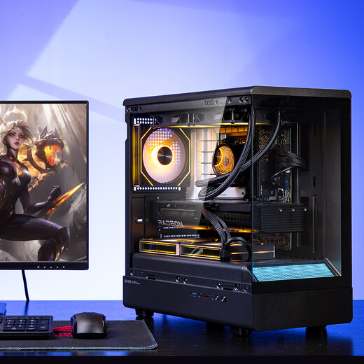 E-sports rebel RTX5060 host Core i5 12400F/12600KF/14600KF/5060Ti/5070 DIY complete desktop computer game assembly host with four 14600KF丨5060Ti丨32G D4