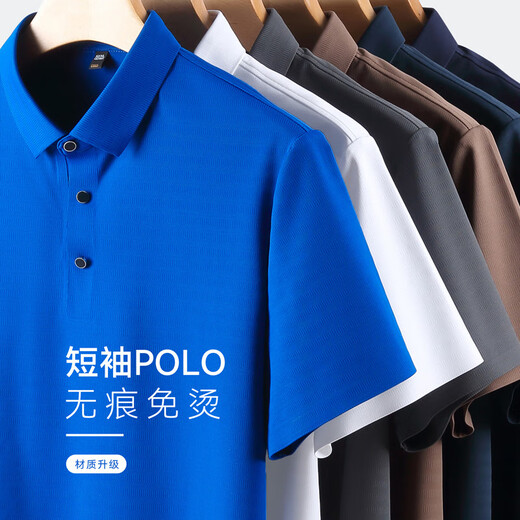 Sept Wolf [multicolores en option] Nouveau polo sans marque pour hommes, T-shirt masculin à manches courtes à manches courtes et à manches courtes DT9905 L (90-120JIN [Jin est égal à 0,5 kg])).