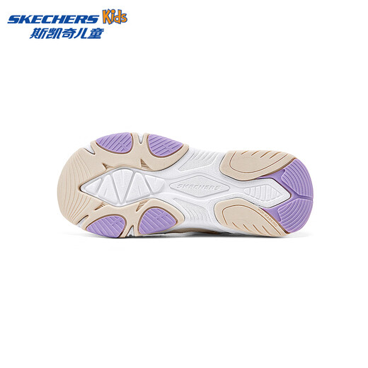 Skechers Skechers small armor sandals outdoor river sandals children's soft and comfortable versatile toe-toe sandals 319202L girls/natural color/multi-color/NTMT 36