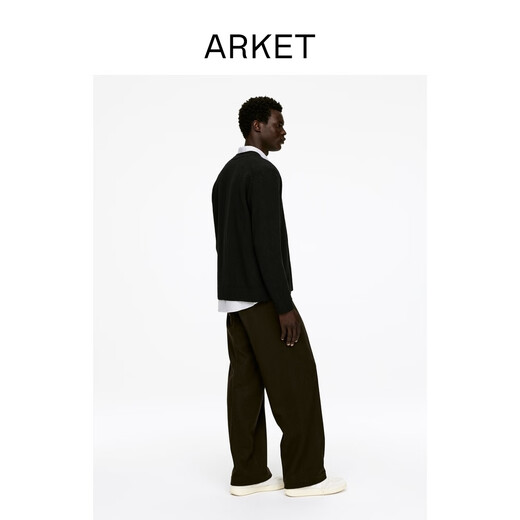 ANKET MEN'S WEOLLE WOLLE MIGELEKTEN CLASSIGKEIT LANGELEVE V SALTE MORK MILGAN HALL HAST NEUER STYLE 1268183005 Schwarz M 175/100a