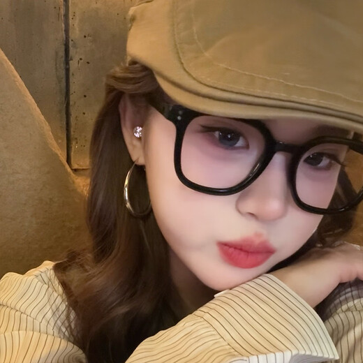 Miao Yijia Silver Plain Hoop Earrings for Women 2025 New Simple Round Face Earrings Light Luxurious Temperament Hoop Earrings Thick Edge Earrings 5cm Pair