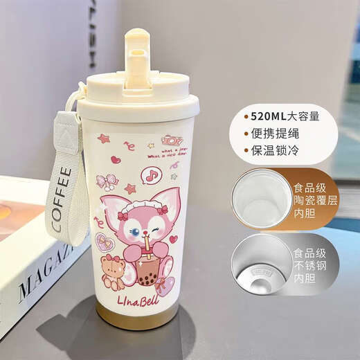 咏幻动画容量杯上班族双饮杯子 -BXAB16754 覆层