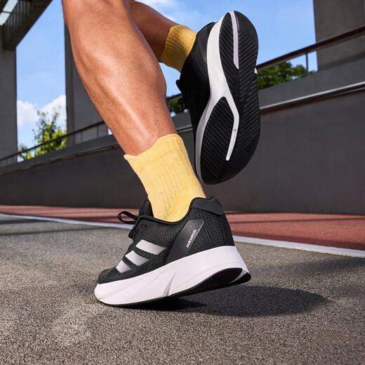 adidas DURAMO SL训练备赛舒适体测跑鞋男子阿迪达斯官方   黑色/白色ID9849   42.5