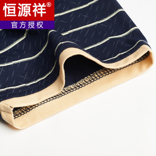 Hengyuanxiang dad short-sleeved T-shirt men's summer clothes for men in their 50s 2025 new summer middle-aged and elderly grandfather CJ9928 Navy L 170/50
