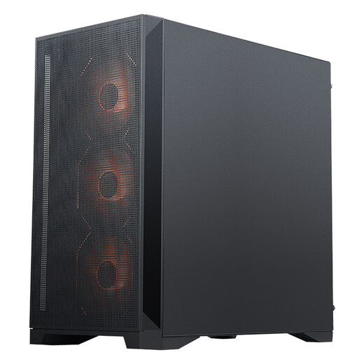 SAMA Wind God Mini Deluxe Edition, schwarzes Desktop-Computer-Hauptgehäuse, dreiseitiges Kühlnetz/Standard Typ C/Unterstützung für 360°-Wasserkühlung/8 Lüfterpositionen/drei Seiten staubdicht