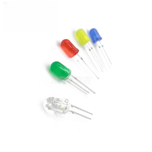 Dengshitang 3mm 5mm LED bulb light-emitting diode F3 F5 red, green, yellow, blue and white in-line lamp beads mixed package a variety of LED light bulb in-line lamp beads 3mm green LED 50 pieces