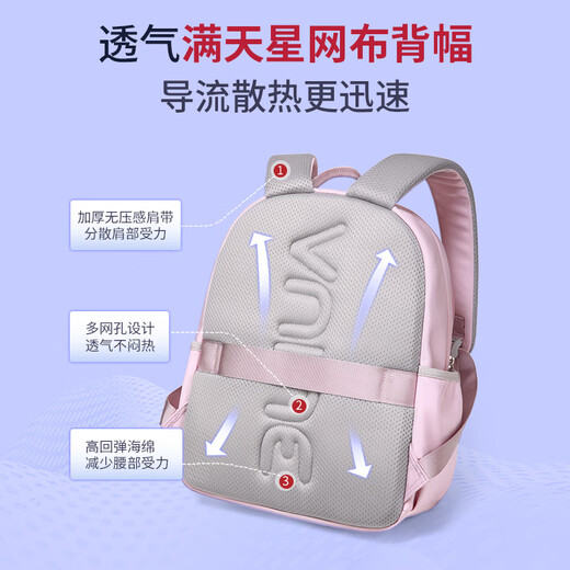 
Ninth City (V.NINE) Backpack for elementary school students backpack for girls in grades 1-3 large capacity lightweight backpack study for children backpack for small children