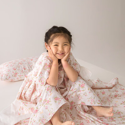 Summer Class A cotton double-layer gauze baby belly protection anti-kick quilt sleeping bag multi-functional student anti-cool summer quilt artifact Xunmi-Tiancha Class A cotton double-layer gauze 150*200cm