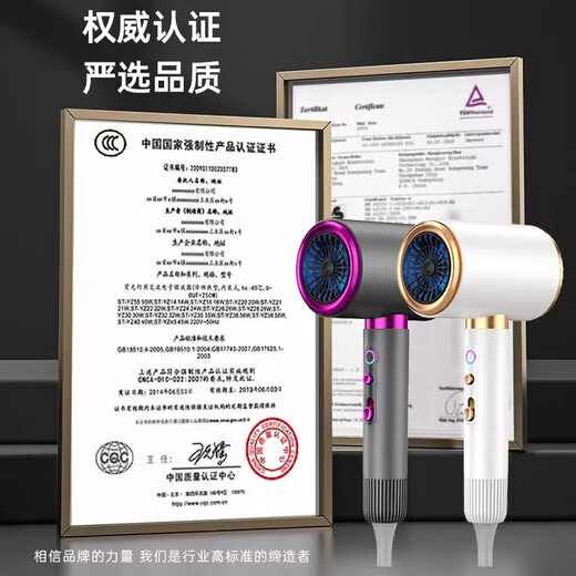 Sawang Germany Hair Dryer Household Silent Negative Ion Leafless High-speed Quick-drying Baby Barber Shop Constant Temperature Hair Dryer Hair Salon Hair Dryer Laifen High Power Does Not Harm Hair White 100% Authentic Warranty 2025 New Upgrade Silent Quick Drying 4.5 Billion Moisturizing Negative Ions