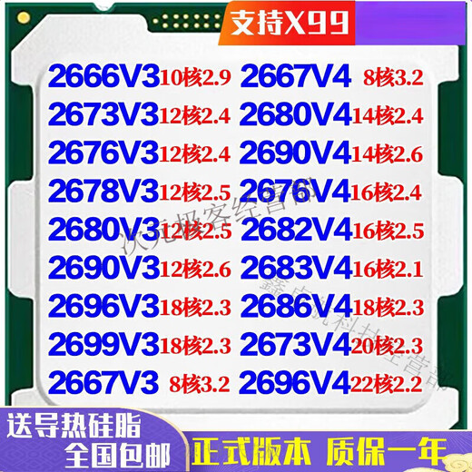 IntelE5 2666 2673 2676 2678 2680 2696 2690 2686 2667 V3 V4 CPU E5-2673V3 drainage price limit 2 sales