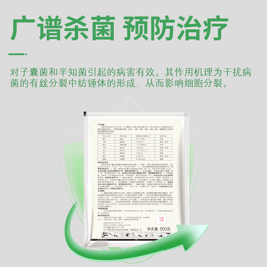 Guoguang carbendazim fungicide flower seedlings fruit and vegetable gardening leaf spot head blight universal sterilization 500g