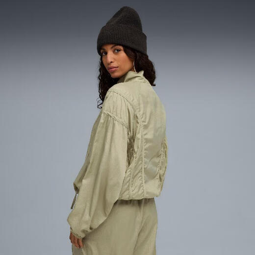PUMA (PUMA) Jacke für Frauen 2025 Sommer Neue gewebte Jacke Daily Sportswear Lose atmungsaktives Top-Pendel-Freizeitkleidung 633971-82 XS