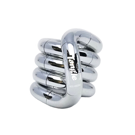 TANGLE official genuine Twist [Metallics]] ADHD concentration training artifact decompression toy 12605 Metal Series-Silver
