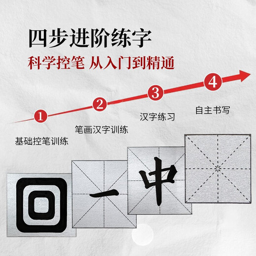 Shanlianhu brush brush 10,000 times water writing cloth pen control training copybook copy calligraphy set beginners entry water writing practice cloth children and adults practice brush calligraphy regular script practice