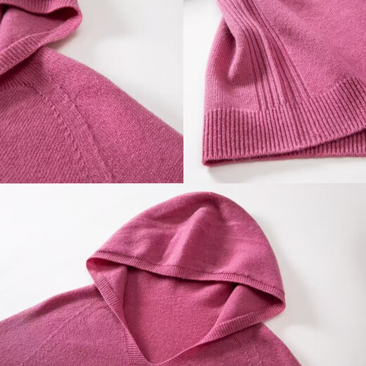 
Hoodie chic base shirt for women in autumn and winter 2025 new fashionable knitted sweater wool inner sweater thin full wool ice clear blue XL