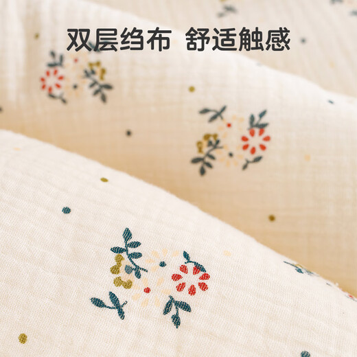 YOUMENG Beanie Blanket Baby Gauze Cover Blanket Summer Thin Soothing Baby Beanie Small Quilt Air Conditioning Summer Cooling Quilt Love Dinosaur 100*100cm (for 0-3 years old)