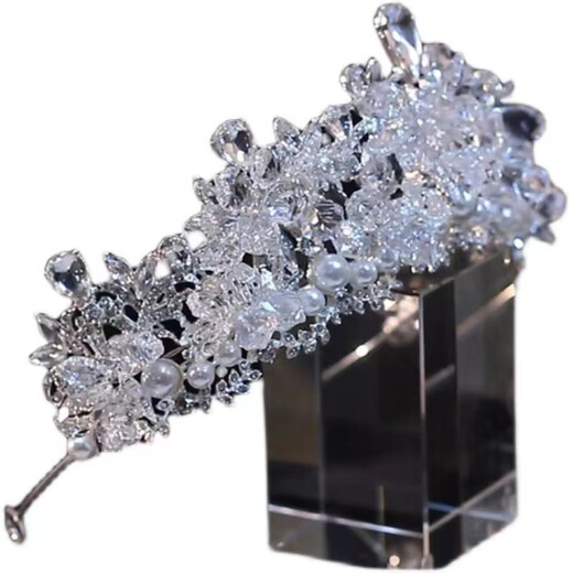 Shijun (SHIJUN) Dinner Wearable Crown Complete Set of Adult Headwear Bridal Korean New Style Crystal Sparkling Diamond Wedding Crown
