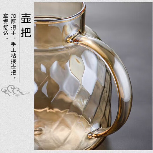 Lanling kettle high temperature resistant kettle glass kettle set hospitality glass kettle cold kettle Lanling cold kettle not afraid of hot or cold 1800ml