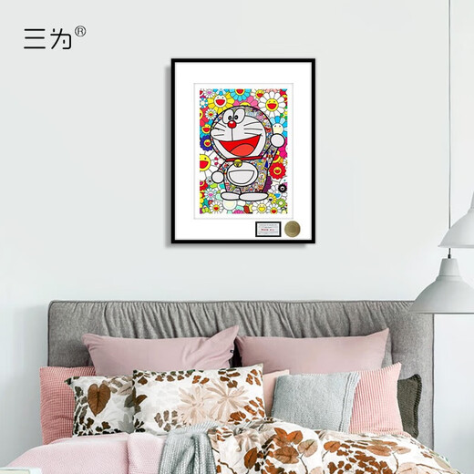 Sanwei Death NYC autographed limited edition Doraemon decorative painting birthday gift