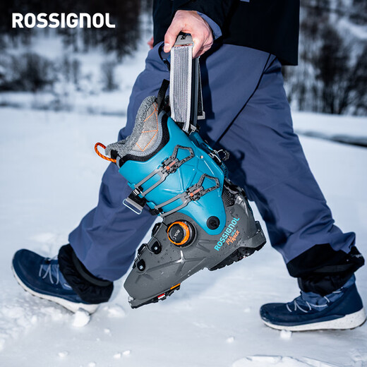 ROSSIGNOL 25/26 new men's double-board ski shoes ALLTRACK all-region BOA fast-wearing professional snowshoes steel gray/petrol blue (hardness 110) 40/41