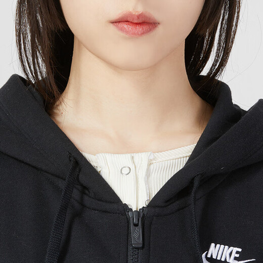 Nike (Nike) Offizielle Paarjacke, neue lässige, lockere Sportswear, das Training von Herren und Frauen mit Kapuze, Paar im schwarzen/einteiligen S-Stil [165-170 cm/90-110jin [Jin ist gleich 0,5 kg]]]