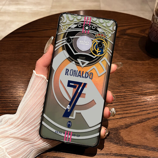 Membrane Lu Tang is suitable for Huawei Honor X60 mobile phone case Real Madrid C Ronaldo Lucky 7 X50PRO new transparent X50GT lens full transparent - Real Madrid C Ronaldo Lucky 7 [Photo frame TPU9738 Honor X40i