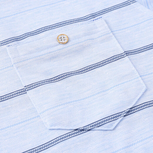 
Dad's summer long-sleeved T-shirt striped men's summer middle-aged loose thin spring and autumn middle-aged polo shirt men's clothing 9853 blue + 9853 gray one size 48 suggestions 80-120Jin [Jin equals 0.5 kg]