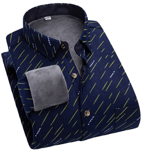 Zhewei Automne et hiver Plaid plus chemise épaissie en velours pour hommes