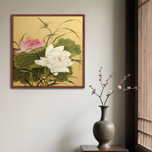 Yumo Tangyang relieve impresión de cobre personalizado Venus marco de palisandro sala de estar decoración de oficina marco colgante pintura decoración de escritorio mesa producto terminado tamaño 22 * ​​32 cm tamaño estándar