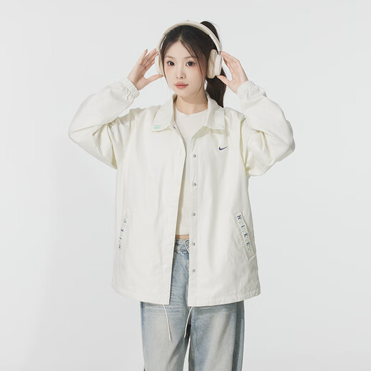 
Nike (NIKE) Women's Clothing 2025 New Summer Sportswear Fashion Outdoor Windproof Jacket Casual Fitness Training Woven Jacket IH9274-047 L