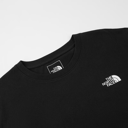 Camiseta de manga corta North Face North para hombres al aire libre cómodo, transpirable y transpirable verano de manga corta 88GC negro/jk3 m