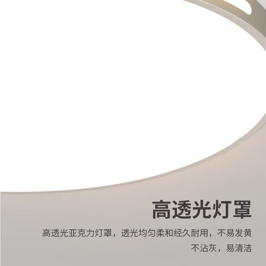 全光谱套餐中山灯具客厅灯主灯现代简约大气长方形LED吸顶灯大灯 36W 全光谱护眼RA9738*38CM-36W-