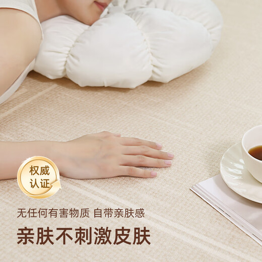南极人（Nanjiren）地毯客厅2025新款免洗可擦圆形侘寂风卧室床边毯家用沙发地毯防水 秋野-16840 240cm*240cm